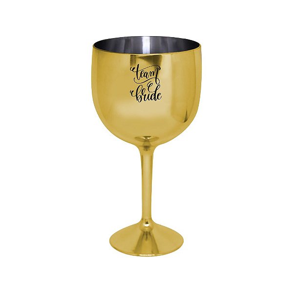 Taça de Gin Metalizada 550ml Personalizada