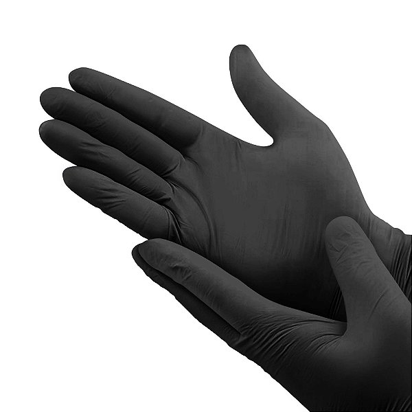 PROART LUVAS BLACK DE LATEX TAM M 10 UNIDADES - LPL03B
