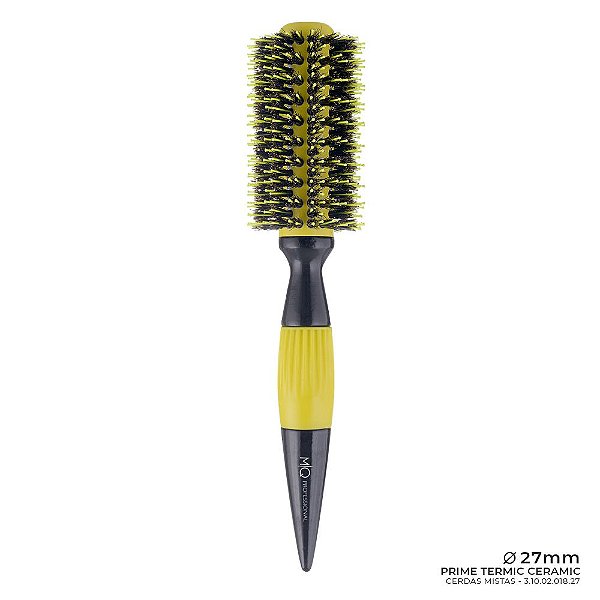 Escova De Cabelo Mq Profissional Prime Thermal Ceramic Cerdas Mistas 27mm - 1796