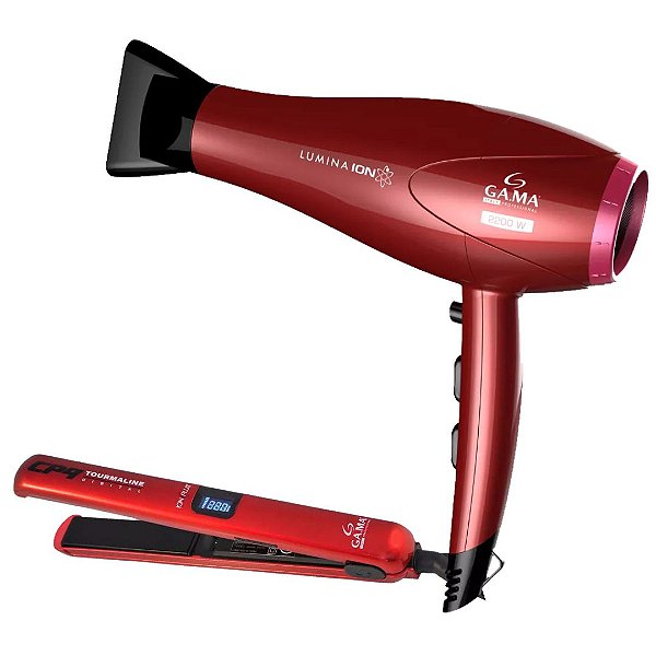 KIT GAMA 220V - SECADOR LUMINA 2200W + PRANCHA CP9 220c