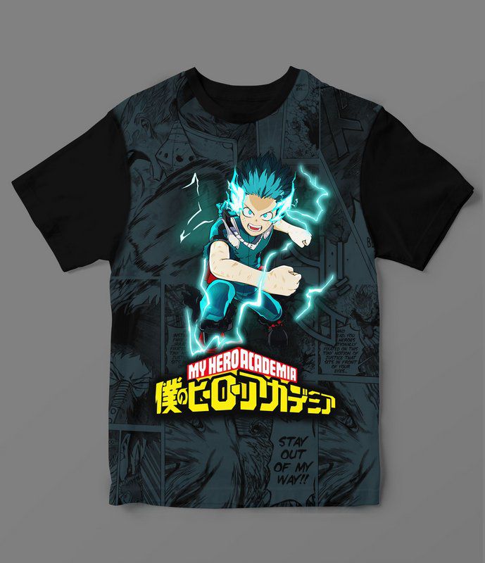 Camiseta 3D - My Hero Academia - Midoriya - Full Power