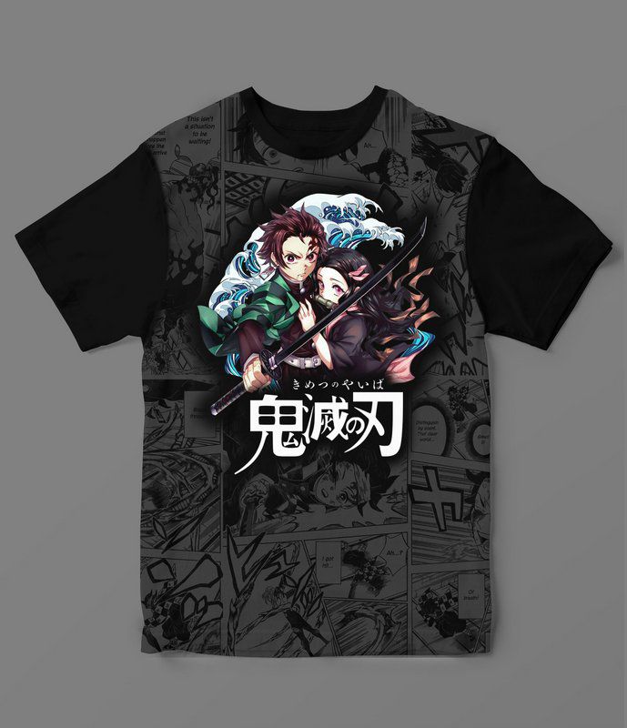 Camiseta 3D - Kimetsu no Yaiba - Demon Slayer