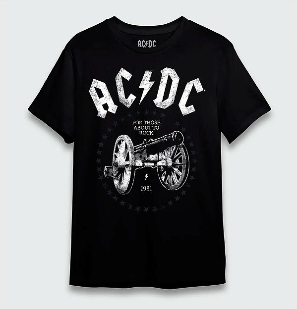 Camiseta Oficial - AC/DC - For Those About to Rock
