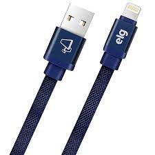 Cabo Apple Lightning ELG Canvas Azul 1m 1 ano de garatia