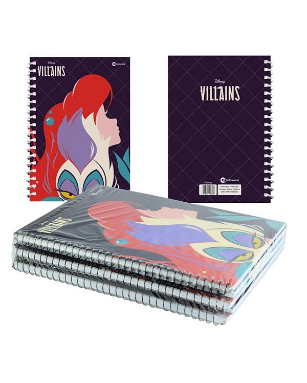 Caderno Espiral A4 80 FL Vilões