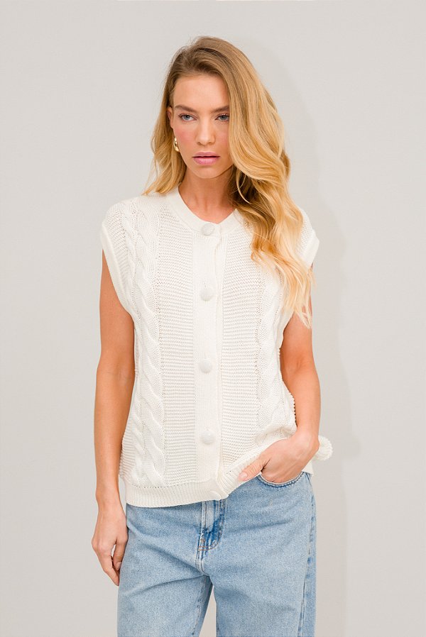 Colete Tricô Mônica