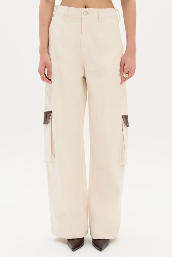 Calça Sarja Wide Leg