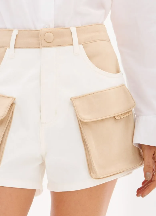 Short Sarja com Bolsos