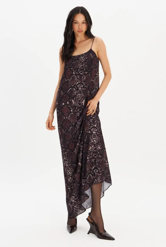 Vestido Super Midi Snake