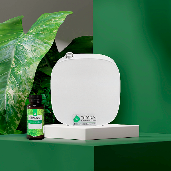 Kit Aromatizador Comfort Branco 45m² + 1 Refil Air Profissional 100ML
