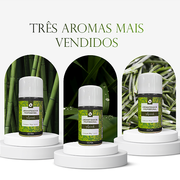 Kit Refis Profissionais Aerossol 3 Aromas Mais Vendidos