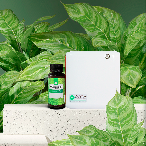Kit Aromatizador Home Classic Branca 70M² + 1 Refil Air Profissional 100 ML