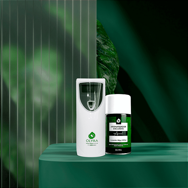 Kit Aromatizador Aero Branco 35m² + 1 Refil Aerossol 257ml