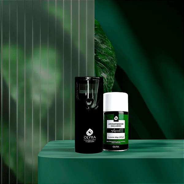 Kit Aromatizador Aero Preto 35m² + 1 Recarga Aerosol 257ml