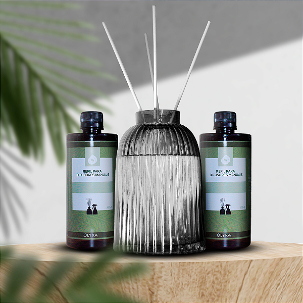 Kit Vaso Storm 1L + 1 Refil Difusor