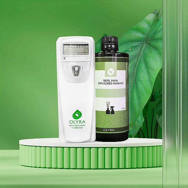 Kit Aromatizador Líquida Branco 2.0 15m² + 1 Refil Profissional 500ml