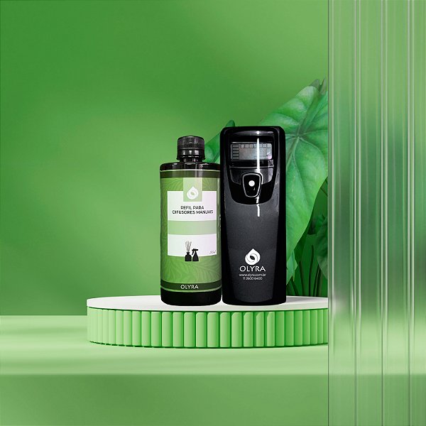 Kit Aromatizador Líquida 2.0 Preto 15m² + 1 Refil Profissional 500ml