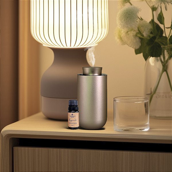 Aromatizador Olyra Wind Deluxe 10m² Champanhe Gold + Óleo Essencial 10ml