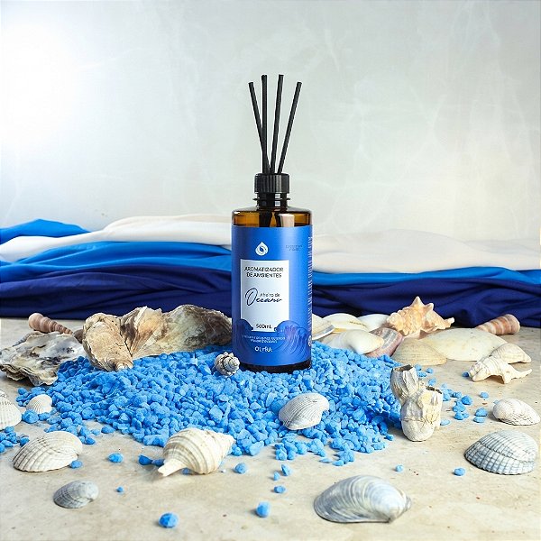 Aromatizador de ambiente Oceano Olyra 500 ml: sensação de brisa do mar em casa ou no trabalho