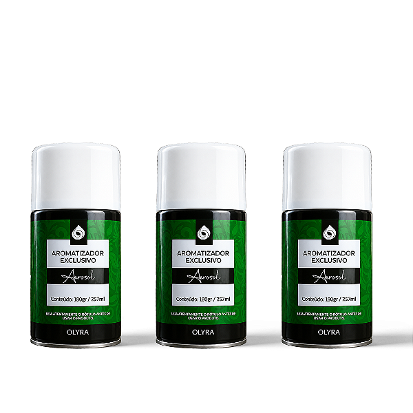 Kit 3 Refis Aerossóis Profissionais 257ml/180g