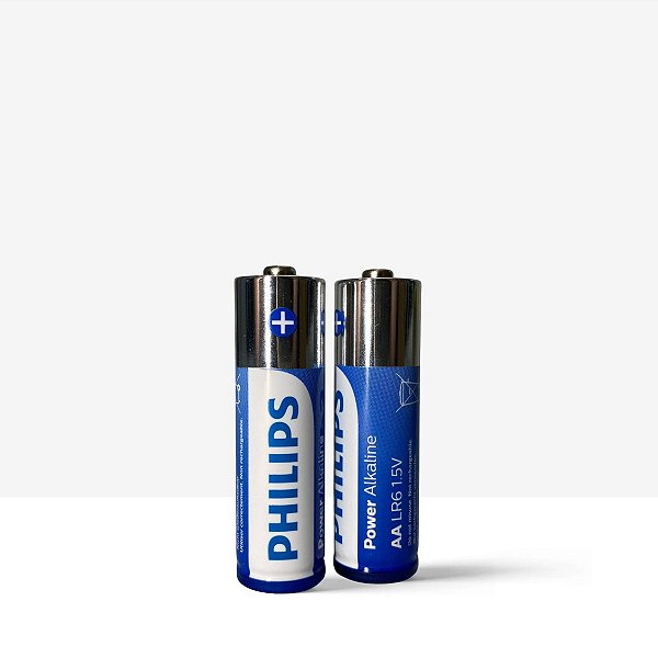 Par de Pilhas AA Philips Alcalina