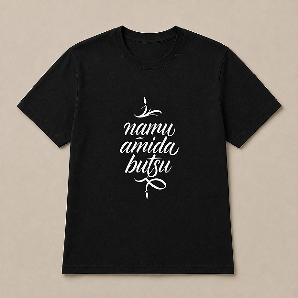 Camiseta PRETA - Namu-Amida-Butsu