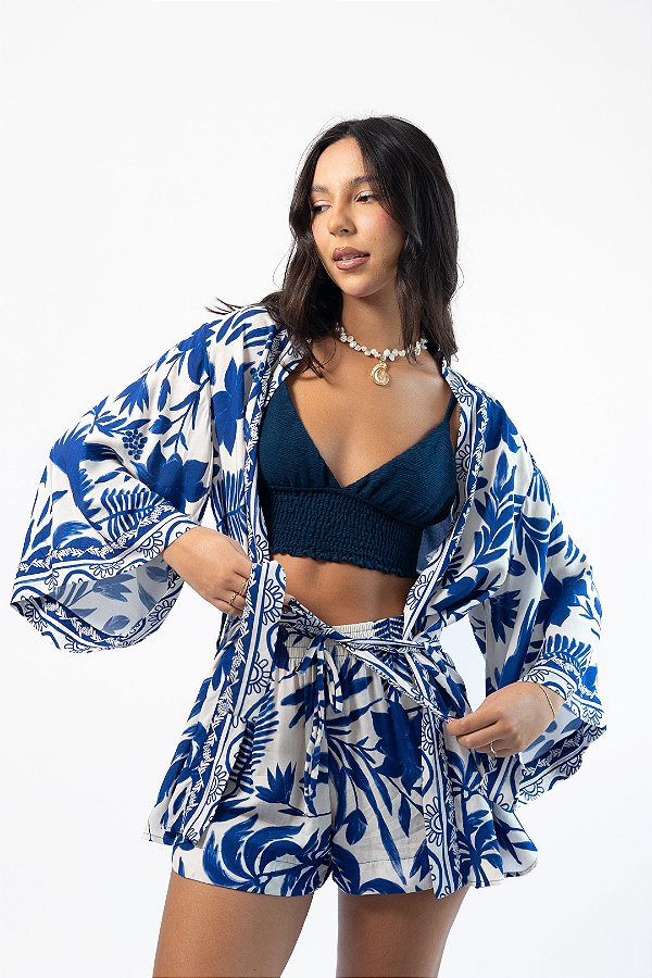 Kimono Oásis Azul