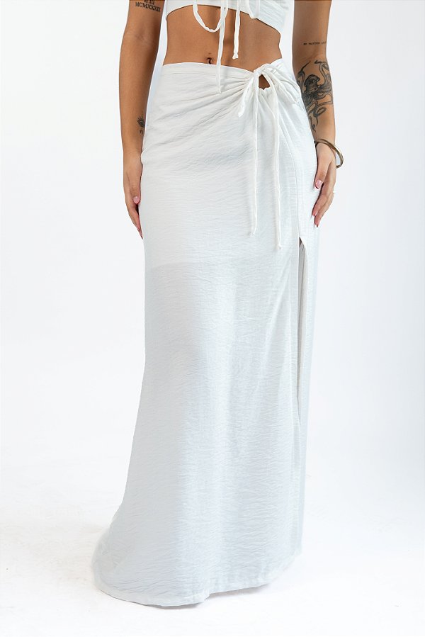 Saia Letícia Longa Off White