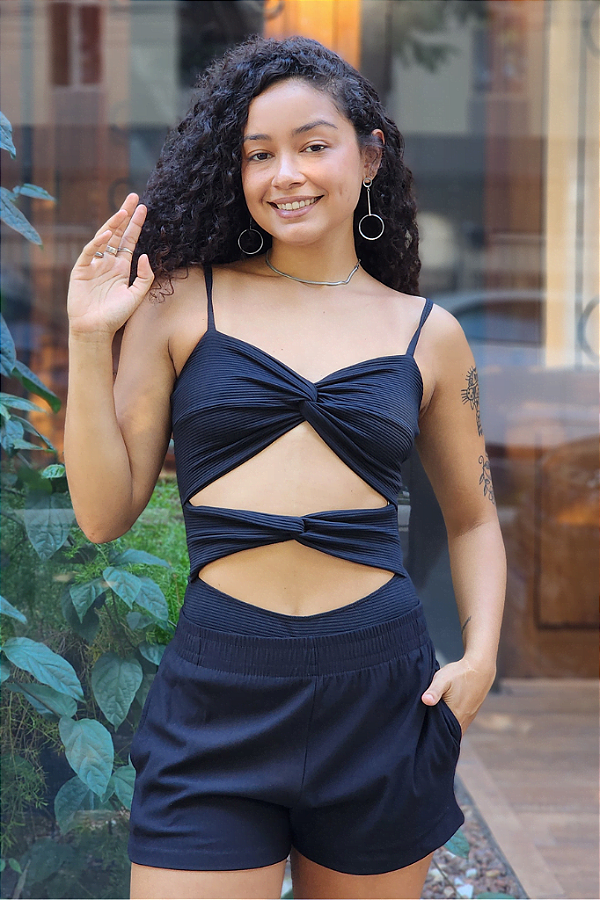 Body Barbara #2 Textura Preto