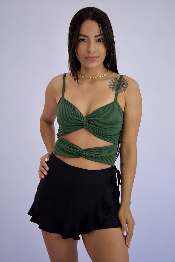 Body Barbara #2 Textura Verde Militar