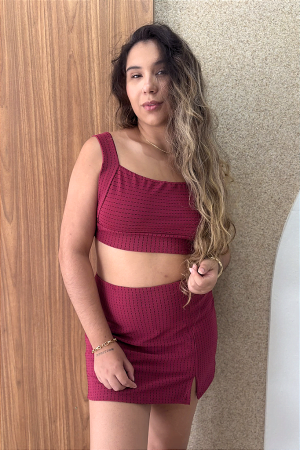 Top Veraneio Risca Bordo