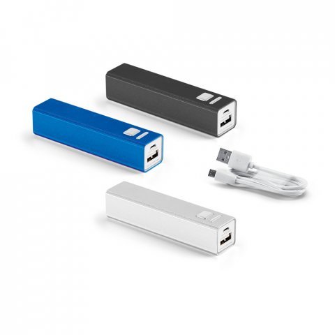 Bateria portátil em alumínio 2.200mAh