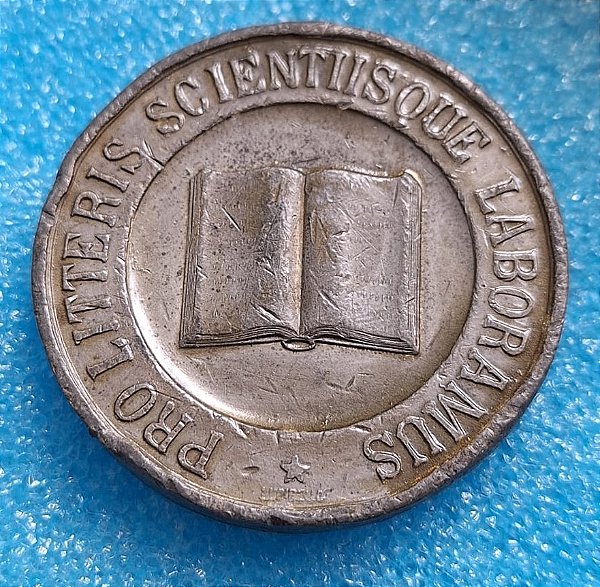 MEDALHA - ACADEMIA PAULISTA DE LETRAS - EM CHUMBO