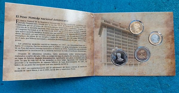 REPÚBLICA DOMINICANA - CONJUNTO EL PESO - MONEDA NACIONAL DOMINICANA - 2008