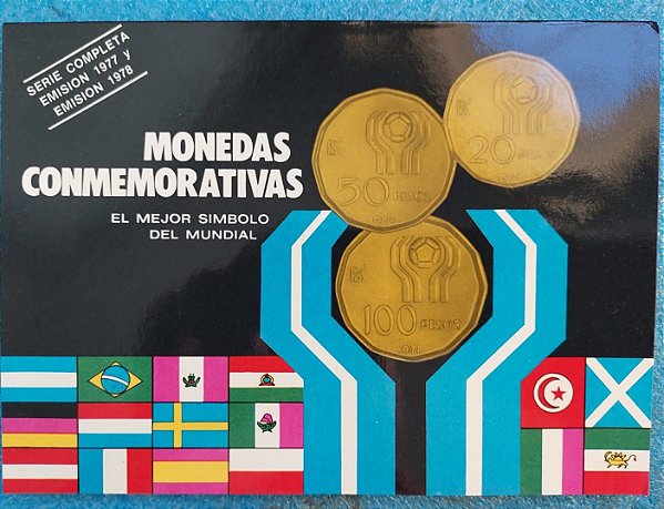 ARGENTINA - COPA DO MUNDO ARGENTINA 78 - BLISTER COM 6 MOEDAS