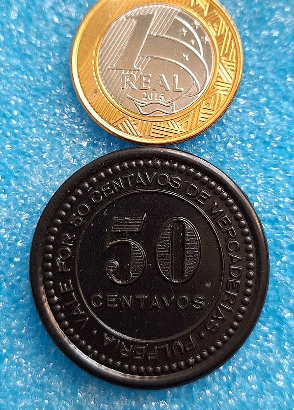 CHILE 50 Centavos Société Française des mines de cuivre - Collahuasi La Grande