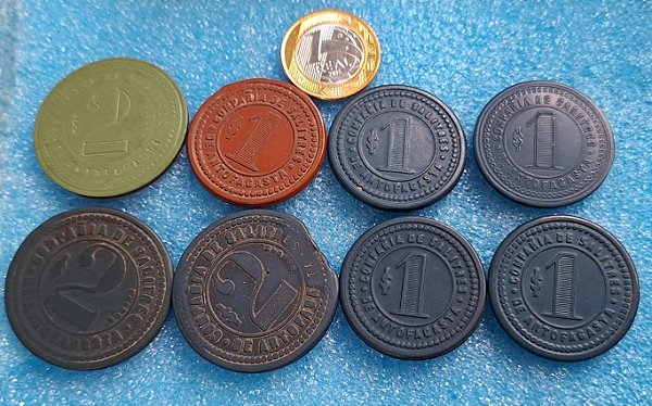 FICHA - COMPAÑÍA DE SALITRES DE ANTOFAGASTA $1 E $2 PESOS