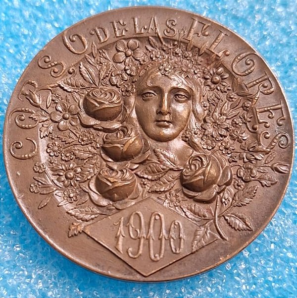 MEDALHA - 1900 CAMPOS SALLES VISITA A ARGENTINA - “CORSO DE LAS FLORES"