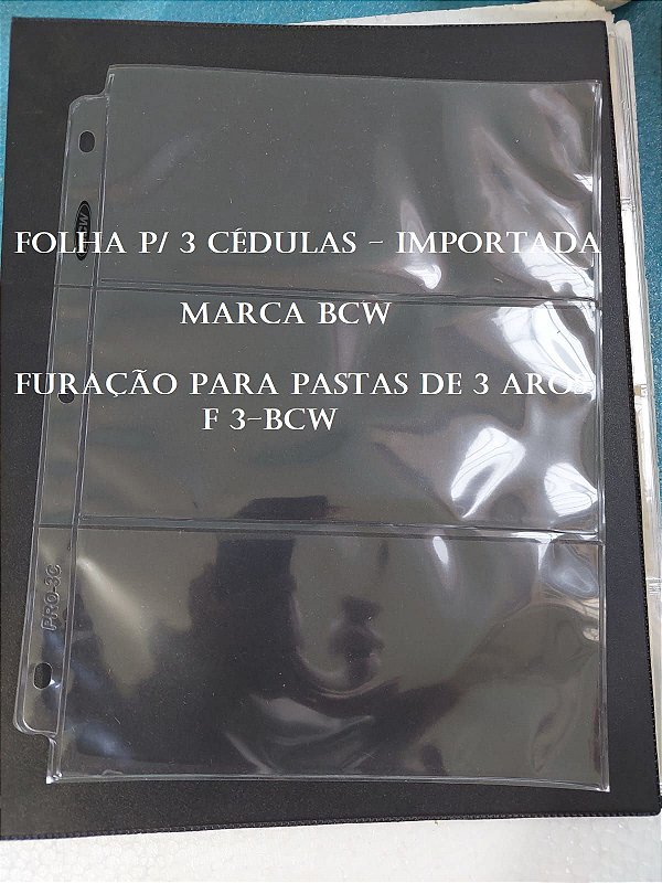 FOLHAS PARA CÉDULAS E MOEDAS