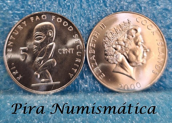 ILHAS COOK - 5 CENTS - 2000