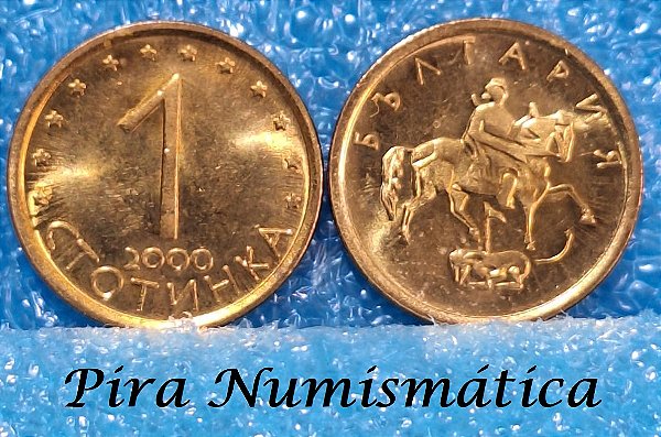 BULGÁRIA - 1 STOTINKI - 4º LEV - 2000