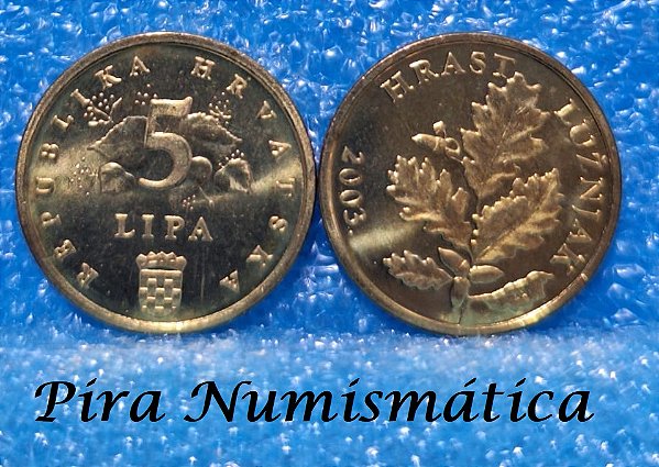 CROÁCIA - 5 LIPA (CENTAVOS) - 2003