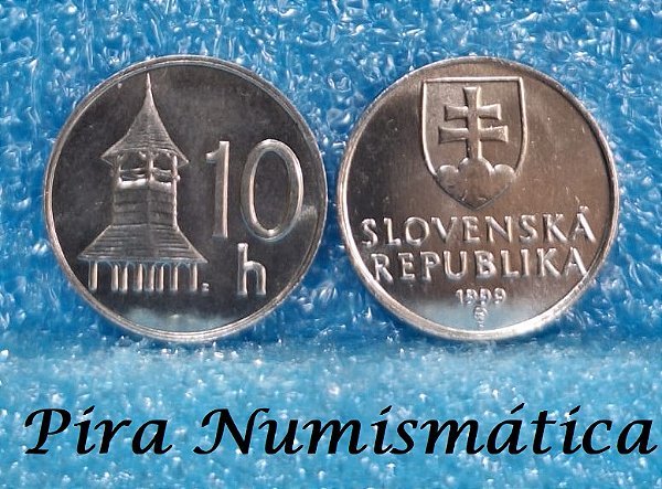 ESLOVÁQUIA - 10 HALLERU (CENTAVOS) - 1999