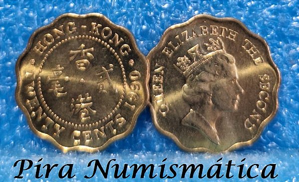 HONG-KONG - 20 CENTS - 1990