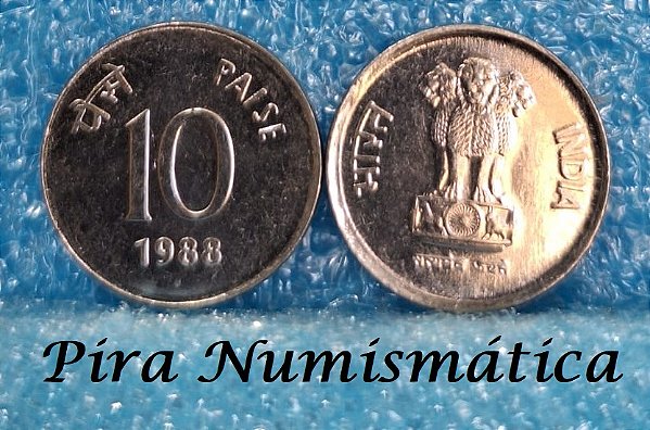 INDIA - 10 PAISE (CENTAVOS) - 1988