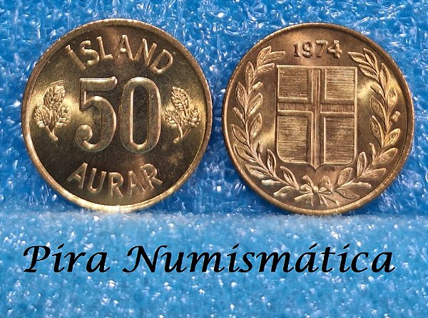 ISLÂNDIA - 50 AURAR - 1974