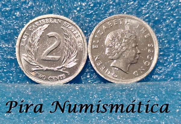 CARIBE - MOEDAS 2 CENTS - 2002