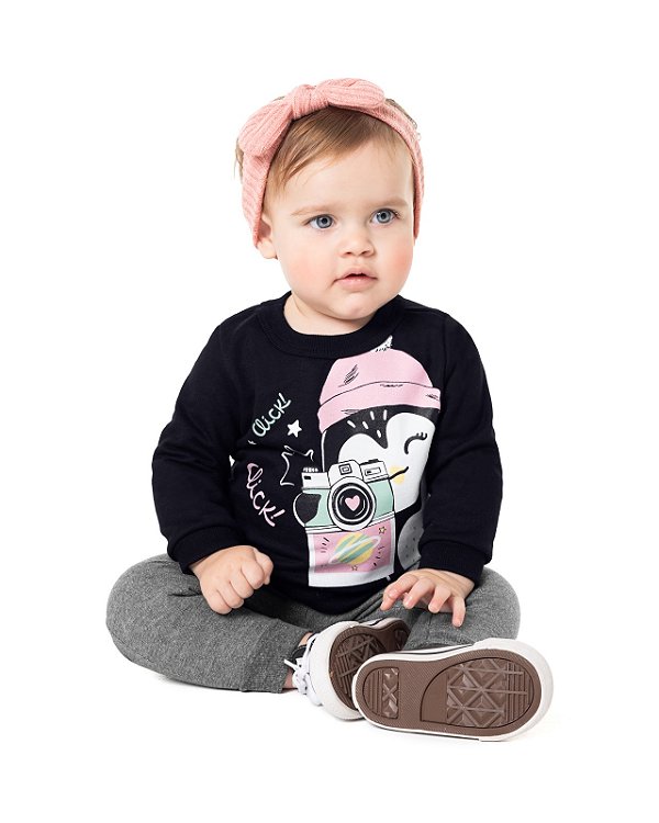 Conjunto click De Moletom Menina Malwee Kids - 1000105380