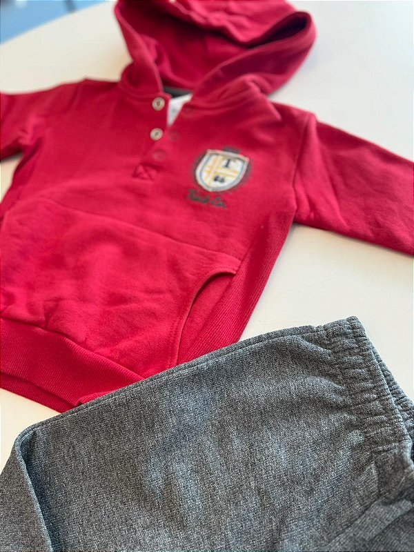 Conjunto urban vermelho 7421