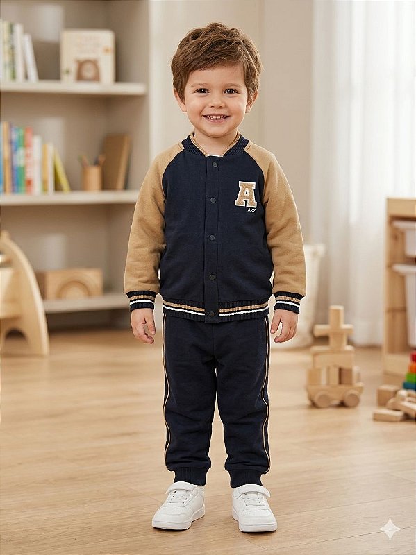 conjunto akz preto/mostarda 65237